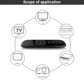 Wechip W2 2.4G Air Mouse Wireless Keyboard with Touchpad Mouse Infrared Remote Control for Android TV BOX PC Projector