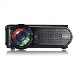UHAPPY U90 LCD Projector LED 1080P Home Theater 1500 Lumens 1000:1 Contrast Ratio with HD VGA USB Port