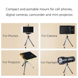 Projector Tripod Stretchable Tabletop Bracket Portable Holder Selfie Stick for Mini Projector DLP Digital Camera Smartphone