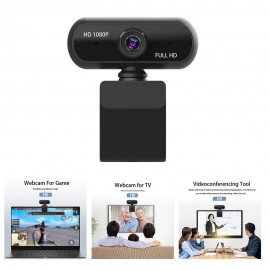 Full HD 1080P Wide Angle USB Webcam USB2.0 Drive-Free With Mic Web Cam Laptop Online Teching Conference  Live Streaming Video Calling Web Cameras Anti Peeping Webcame
