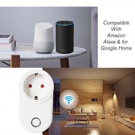 eWeLink Mini Smart WiFi Socket EU Type E Smart Plug Remote Control by Smart Phone from Anywhere Timing Function, Voice Control Compatible with Amazon Alexa and for Google Home IFTTT