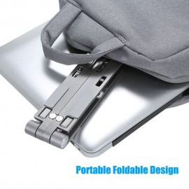 Docooler Laptop Stand Nine Levels Adjustable Laptop Riser Universal Aluminum Alloy Portable Ventilated Cooling Laptop Stand