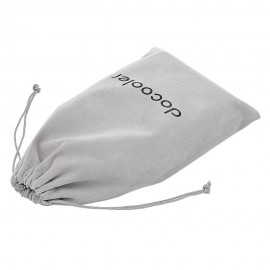 Docooler Storage Bag Carrying Bag Small Drawstring Flocked Protection Pouch Grey 13.5*23.5CM