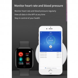 GM20 Intelligent Watch 1.3in Color Screen BT Sports IP67 Waterproof Watch Steps Counting Blood Pressure Heart Rate Monitoring Fitness Watch