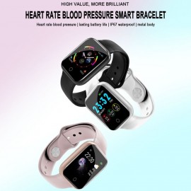 I5 Fitness Watch Intelligent Sport Fitness Tracker 1.3in Display Screen IP67 Waterproof Blood Pressure Heart Rate Monitoring Watch