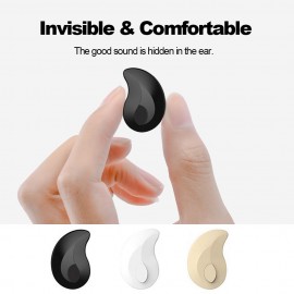 S550 Invisible Earphones Bluetooth Headphones In-ear Headset Stereo Music Earphone Smart Phone Earbuds Hands-free with Microphone for iPhone Android Phones