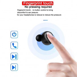 TWS BTH-i30 True Wireless Stereo Bluetooth Headphones with Mic Wireless Earphones Invisible Earbuds Touch Control Sports Headset with 400mAh Charging Case