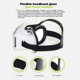 Head-mounted Universal 3D VR Glasses Virtual Reality Video Movie Game Glasses with Headband for Google Cardboard iPhone 6S 6 Plus Samsung S5 S4 All 4 ~ 6