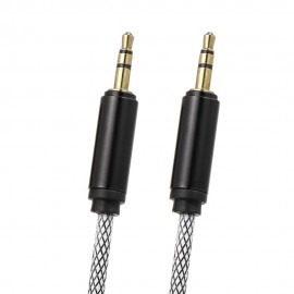 3.5 mm Jack Auxiliary Audio Cable Male to Male Auxiliary Audio Cable for Car/Phone/Laptop,Silver